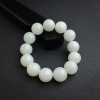 新疆天然山料和田白玉手串 - 红掌柜