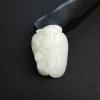 俄罗斯天然和田白玉一夜封侯吊坠 - 红掌柜