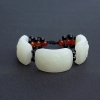 俄料青白玉山料兽面手链-红掌柜