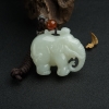 山料和田青白玉大象吊坠-红掌柜