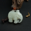 山料和田青白玉吊坠-红掌柜
