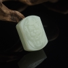 和田玉兽面皮带扣-红掌柜