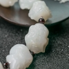 俄料和田白玉罗汉头手串-红掌柜