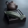 碧玉鱼摆件 - 红掌柜