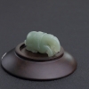 俄罗斯天然籽料青玉马吊坠-红掌柜