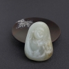 新疆天然籽料青白玉戏蟾吊坠 - 红掌柜
