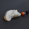 新疆籽料和田白玉狗手把件 - 红掌柜