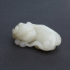 新疆籽料和田白玉貔貅手把件 - 红掌柜