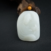 籽料和田白玉观音吊坠 - 红掌柜
