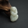 新疆籽料和田青白玉童子吊坠-红掌柜