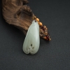和田青白玉佛手瓜吊坠-红掌柜
