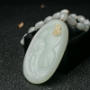 天然山料俏色和田玉嫦娥项链-红掌柜