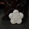 俄料天然白玉山料莲花吊坠-红掌柜
