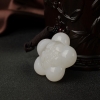 天然白玉山料莲花吊坠-红掌柜