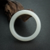 俄料天然和田白玉扁镯-红掌柜