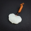 俄料天然山料白玉吊坠-红掌柜