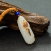 籽料和田白玉荷花吊坠 - 红掌柜