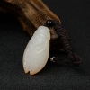 天然籽料和田白玉一鸣惊人吊坠 - 红掌柜