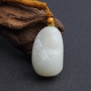 新疆天然籽料和田白玉观音吊坠-红掌柜