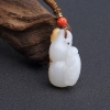 新疆天然籽料和田玉葫芦吊坠-红掌柜