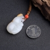 籽料和田玉吊坠-红掌柜