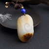 新疆天然和田玉得意洋洋吊坠-红掌柜