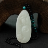 新疆天然籽料和田白玉观音吊坠-红掌柜