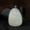 新疆天然籽料和田白玉观音吊坠-红掌柜