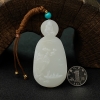 天然和田白玉山水意境牌吊坠 - 红掌柜