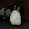 新疆天然籽料和田白玉貔貅吊坠 - 红掌柜