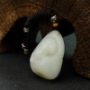 天然籽料和田白玉貔貅吊坠 - 红掌柜