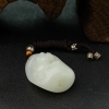 新疆籽料和田白玉貔貅吊坠 - 红掌柜