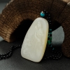 天然籽料和田白玉观音吊坠 - 红掌柜