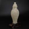 新疆籽料和田白玉寿瓶摆件-红掌柜