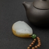 和田白玉籽料悟道吊坠-红掌柜