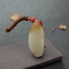 新疆俏色和田玉马上有钱吊坠-红掌柜