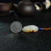 籽料俏色和田玉吊坠-红掌柜