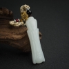 山料白玉佛头吊坠-红掌柜