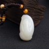 山料天然和田白玉节节高升吊坠-红掌柜