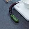 山料天然和田碧玉节节高升吊坠-红掌柜