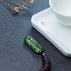 天然山料和田碧玉节节高升吊坠-红掌柜
