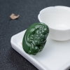 天然山料和田碧玉貔貅吊坠-红掌柜