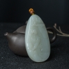 籽料和田白玉吊坠-红掌柜