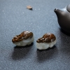 山料俏色和田玉龙龟吊坠-红掌柜