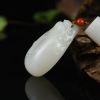 籽料和田白玉手把件-红掌柜