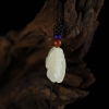 新疆天然山料和田白玉吊坠-红掌柜