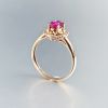 斯里兰卡天然红宝石戒指 - 红掌柜