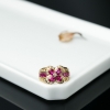 18K金镶钻红宝石戒指-红掌柜
