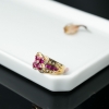金镶钻红宝石戒指-红掌柜