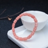 粉红珊瑚莲花单圈手串-红掌柜